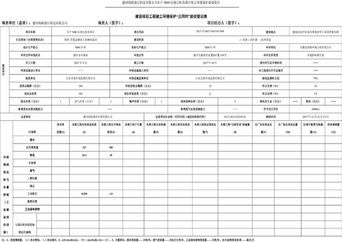 驗收檢測報告